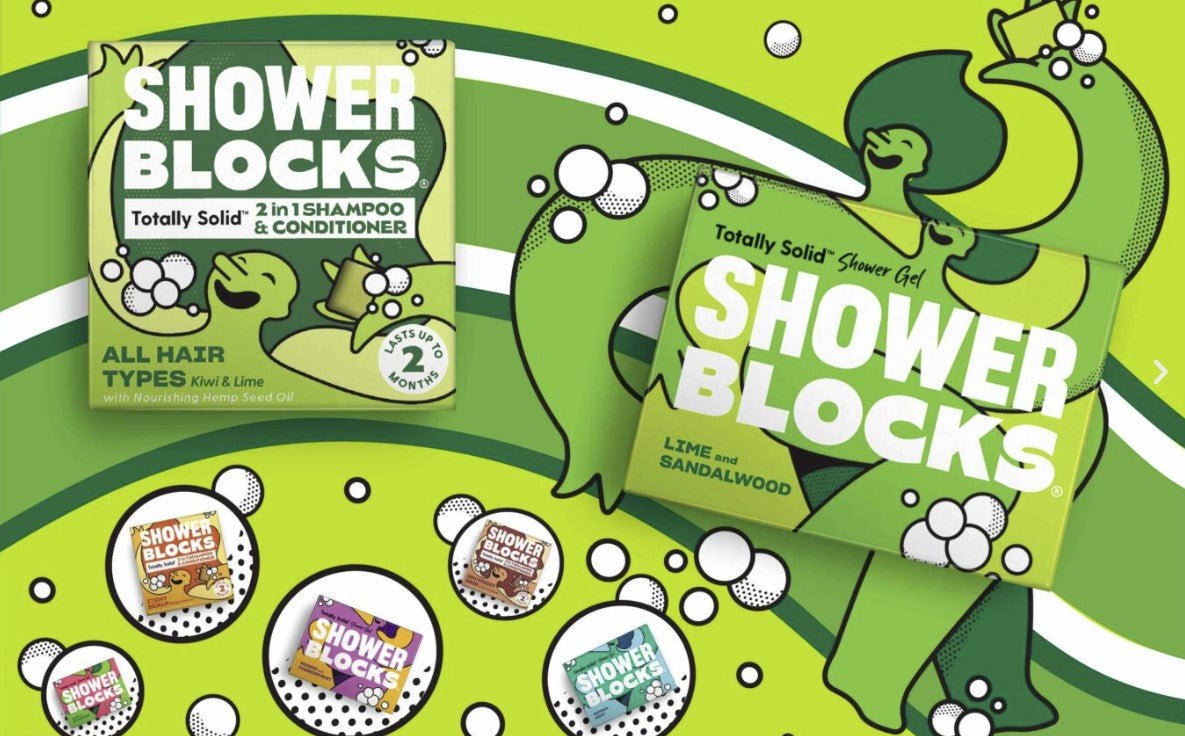 Shower Blocks - Green Tulip