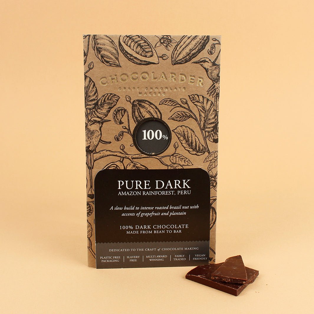  Pure Dark Chocolate Bar - Green Tulip