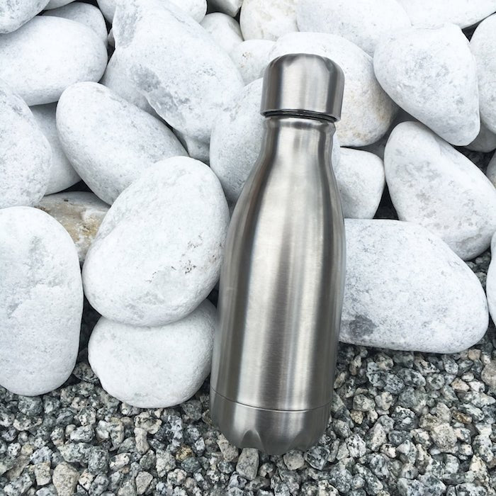 260ml Insulated Stainless Steel Bottle - Green Tulip