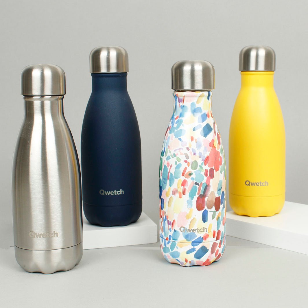 260ml Insulated Stainless Steel Bottle - Green Tulip