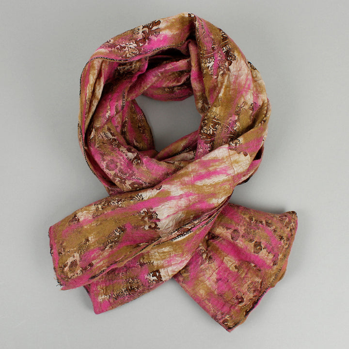 Yamala Felted Silk Scarf - Blush Pink