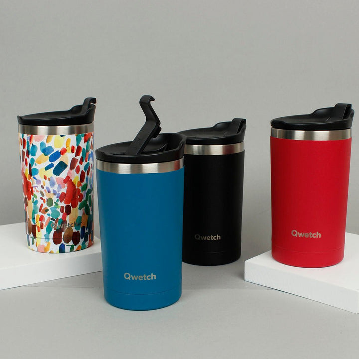 300ml Insulated Travel Cup - Green Tulip