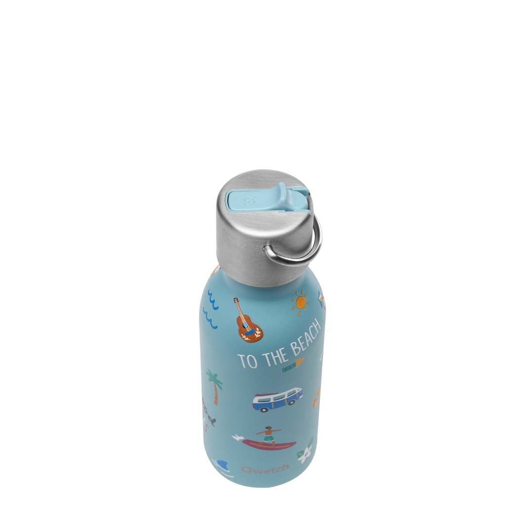 350ml Insulated Stainless Steel Kids Bottle with Sports Lid - The Honolulu Collection - Green Tulip