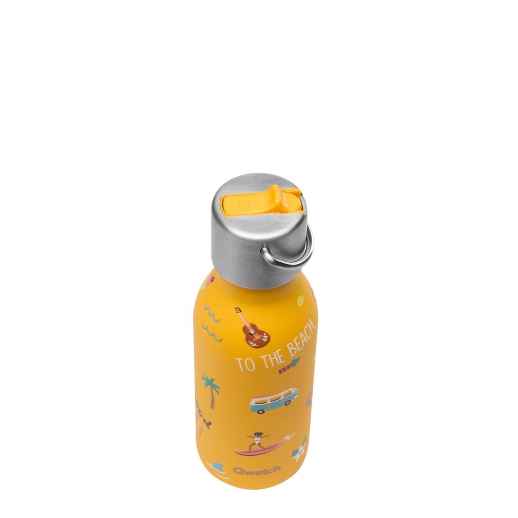 350ml Insulated Stainless Steel Kids Bottle with Sports Lid - The Honolulu Collection - Green Tulip