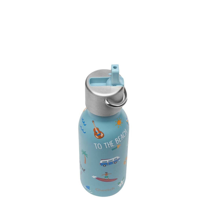 350ml Insulated Stainless Steel Kids Bottle with Sports Lid - The Honolulu Collection - Green Tulip