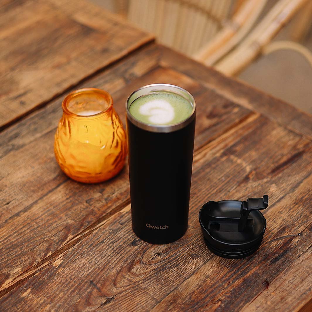 470ml Insulated Travel Cup - Green Tulip