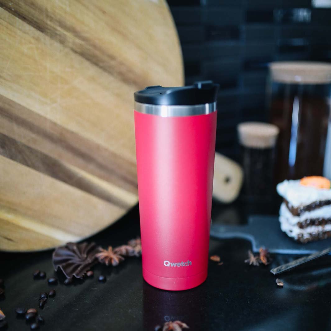 470ml Insulated Travel Cup - Green Tulip