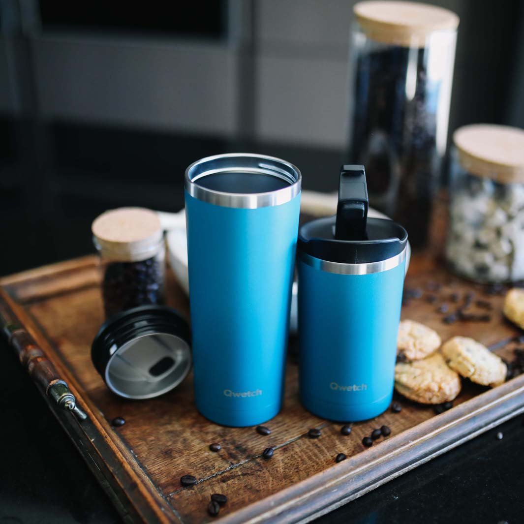 470ml Insulated Travel Cup - Green Tulip