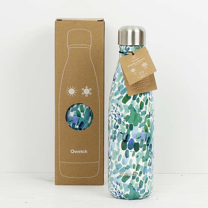 500ml Insulated Stainless Steel Bottle - The Artists' Collection - Green Tulip