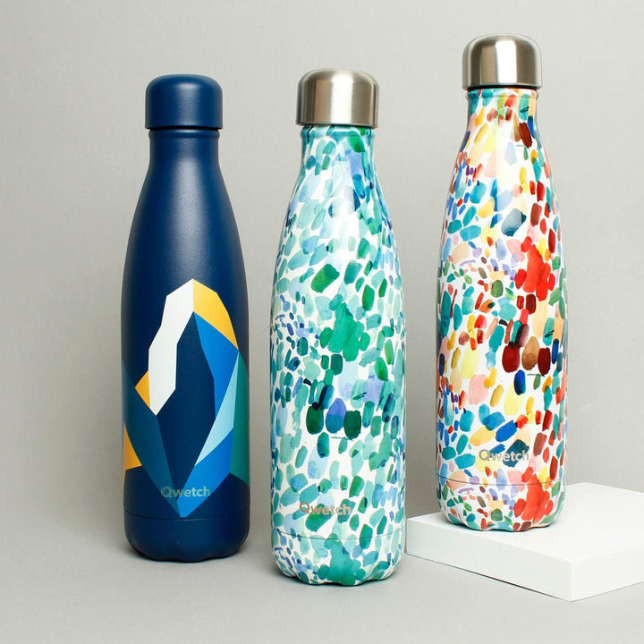 500ml Insulated Stainless Steel Bottle - The Artists' Collection - Green Tulip