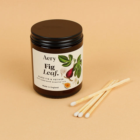 Fig Leaf Aromatherapy Jar Candle - Medium