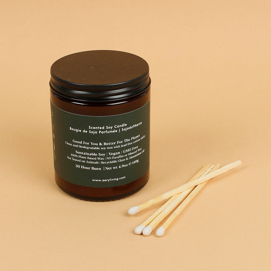 Green Bamboo Aromatherapy Jar Candle - Medium