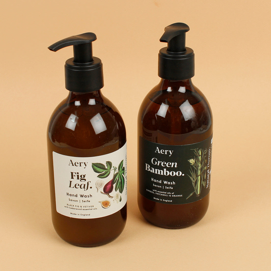 Fig Leaf Glass Bottle Hand Wash