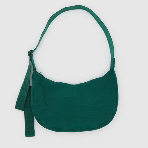 Medium Nylon Crescent Bag - Cypress