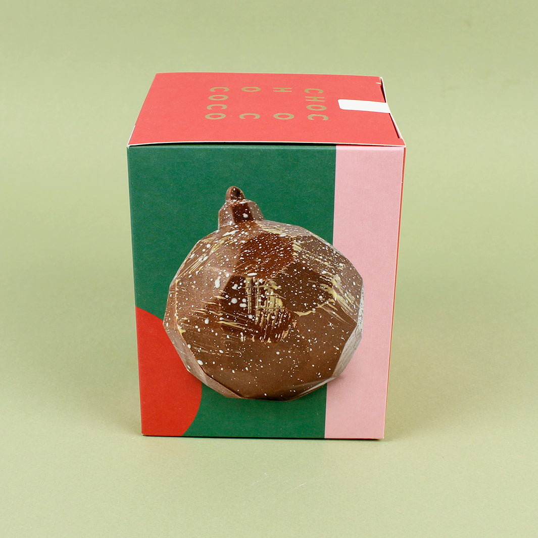 Columbia Milk Chocolate Bauble with Orange Gems