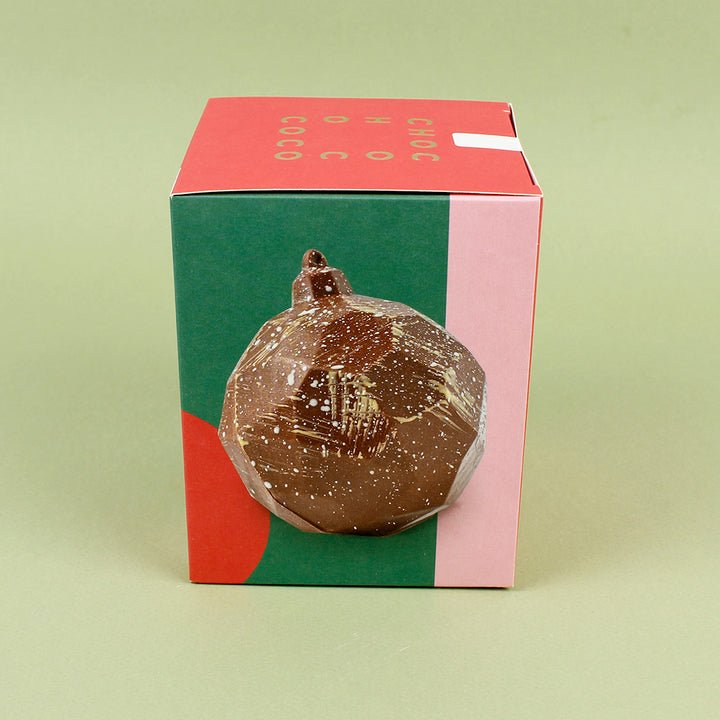 Columbia Milk Chocolate Bauble with Orange Gems