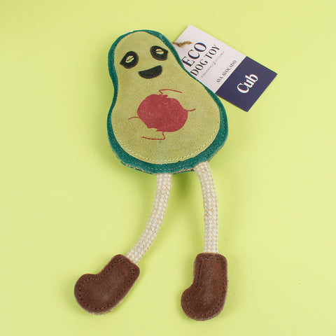 Ava Avocado Eco Dog Toy