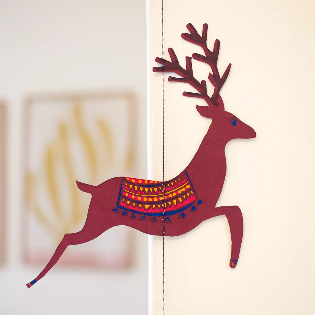 Reindeer Paper Garland