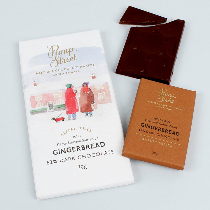 Gingerbread 62% Dark Chocolate Bar