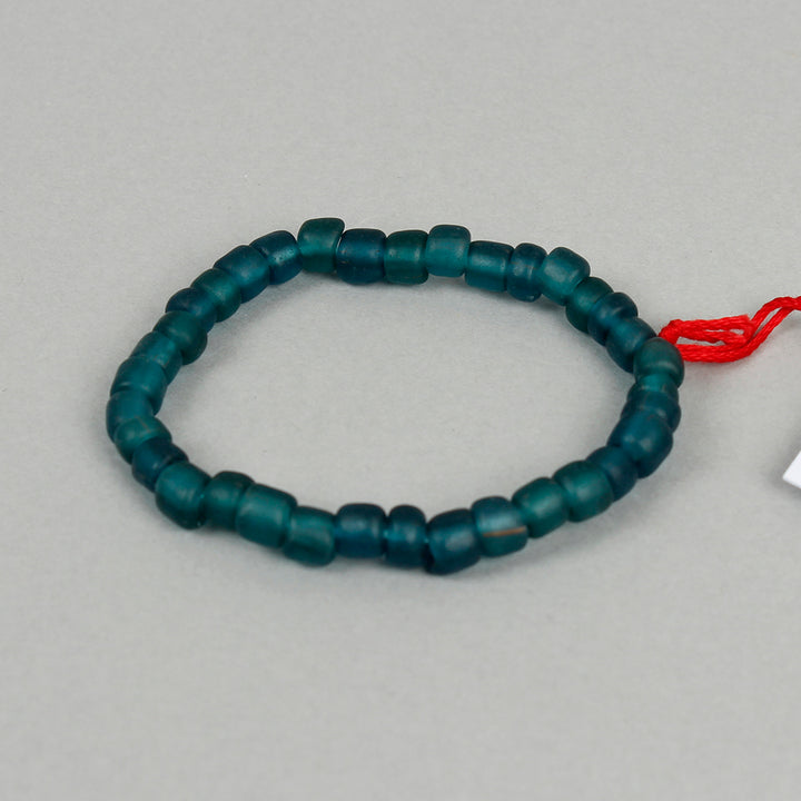 Egyptian Recycled Glass Bracelet - Teal