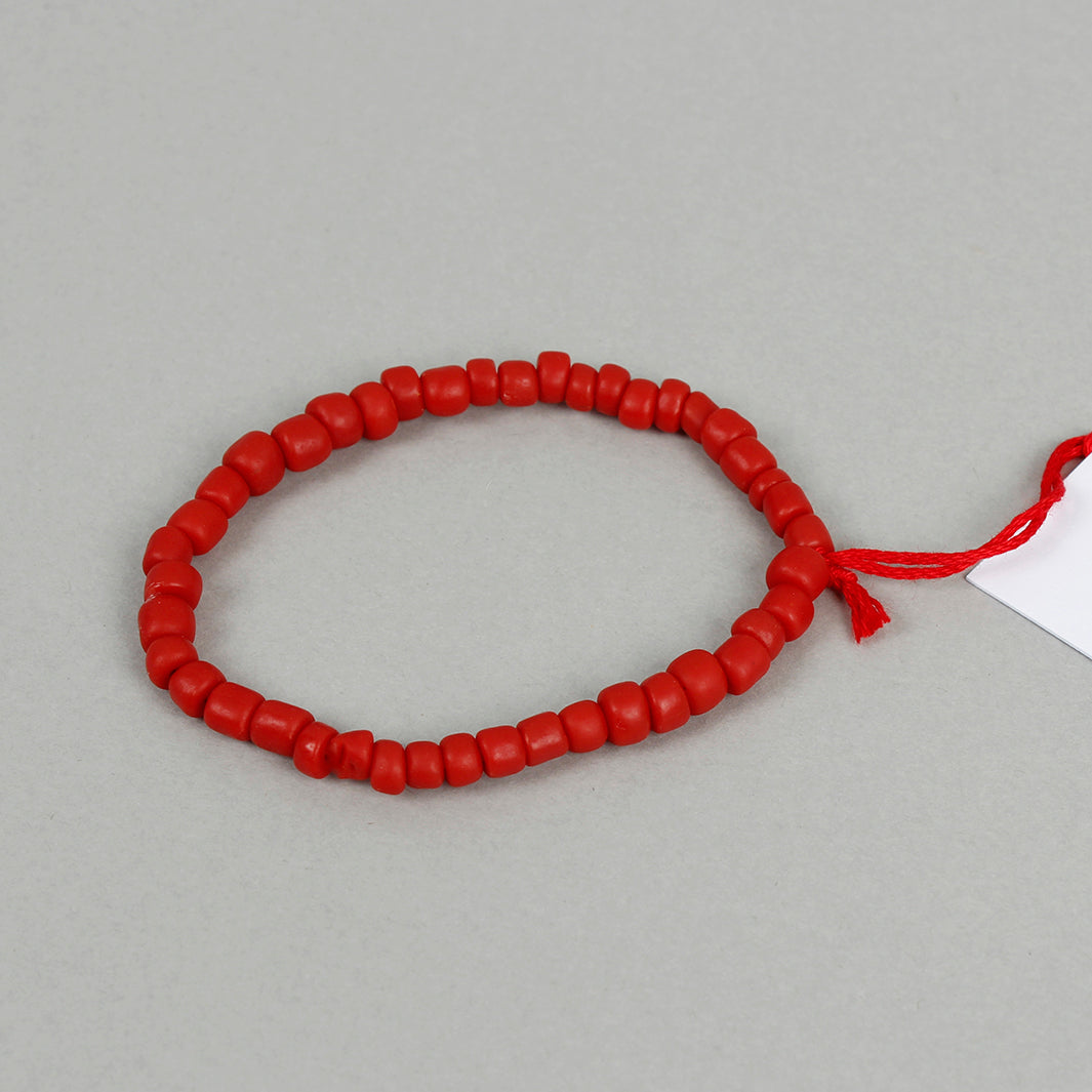 Egyptian Recycled Glass Bracelet - Red