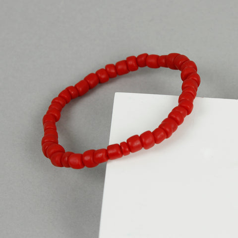 Egyptian Recycled Glass Bracelet - Red