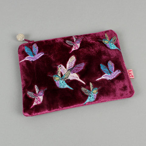 Velvet Embroidered Purse