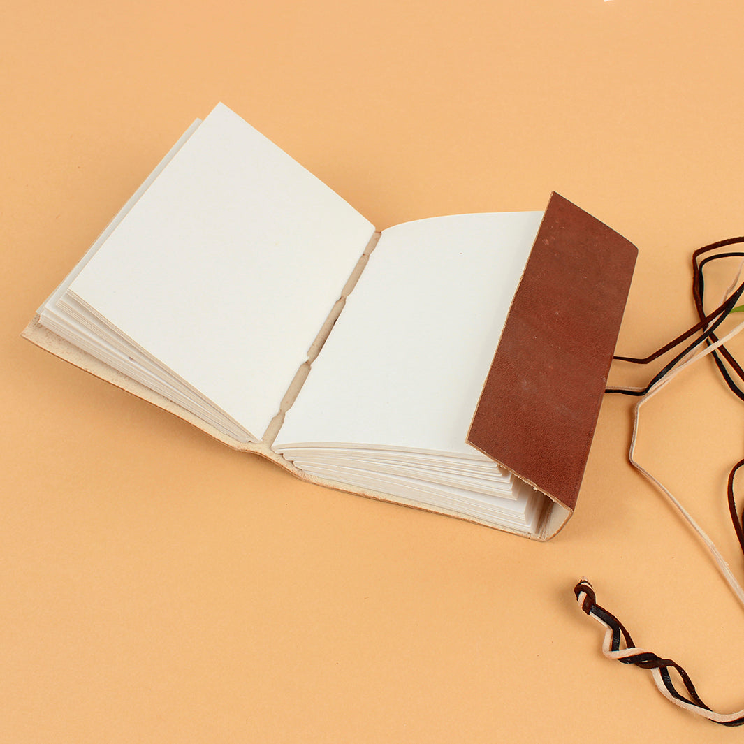 3-String Chocolate Leather Journal