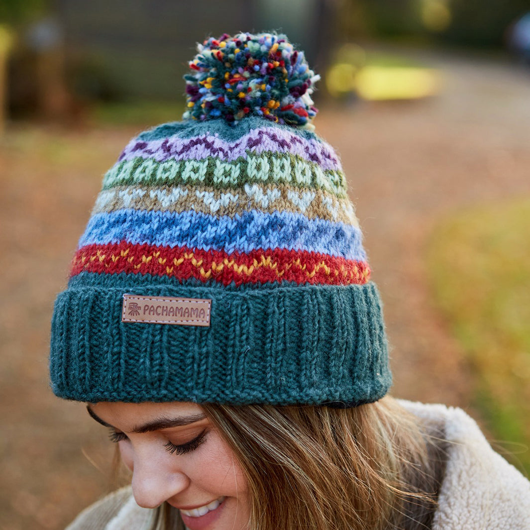 Elveden Roll Back Bobble Beanie