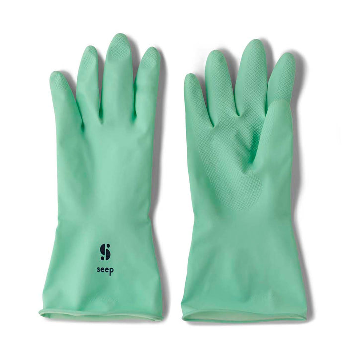 *NQP* Sustainably Sourced Rubber Gloves - Turquoise - Size Large