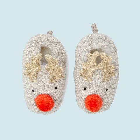 Reindeer Booties - Newborn - Toddler