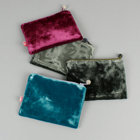 Velvet Embroidered Purse