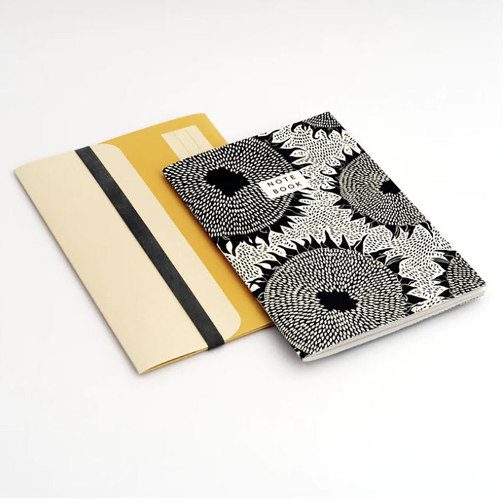 A5 Notebook & Folder - Green Tulip