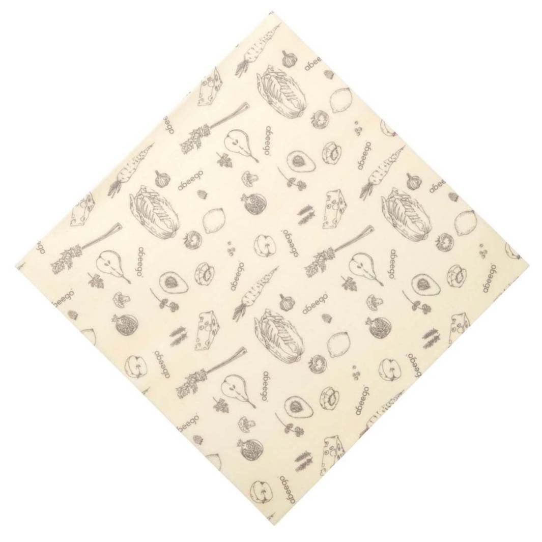 Abeego Beeswax Food Wrap - 1 Large Square - Green Tulip