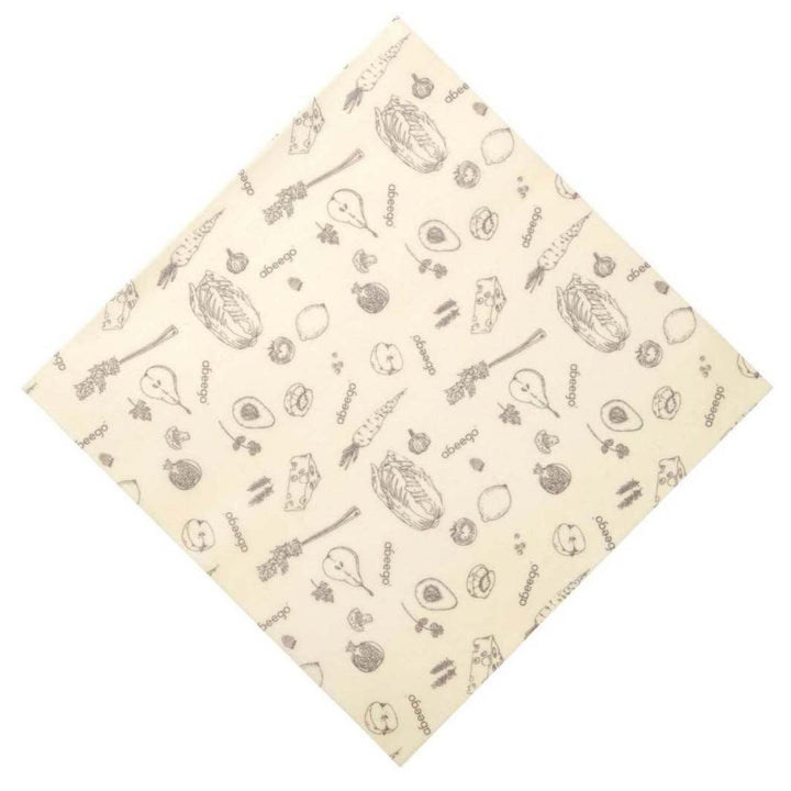 Abeego Beeswax Food Wrap - 1 Large Square - Green Tulip