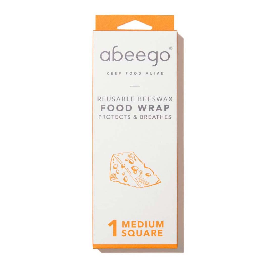 Abeego Beeswax Food Wrap - 1 Medium Square - Green Tulip