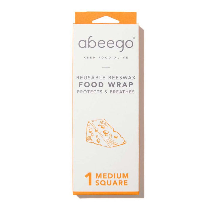 Abeego Beeswax Food Wrap - 1 Medium Square - Green Tulip