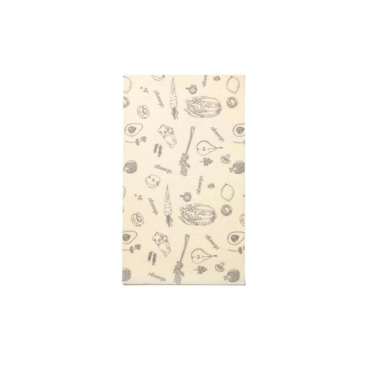 Abeego Beeswax Food Wrap - 1 Small Rectangle - Green Tulip