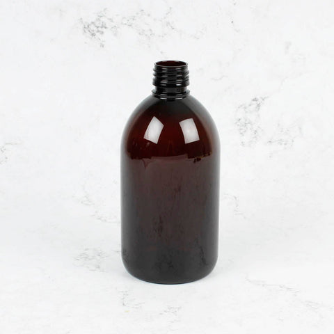 Amber PET Bottle (No Cap) - 500ml