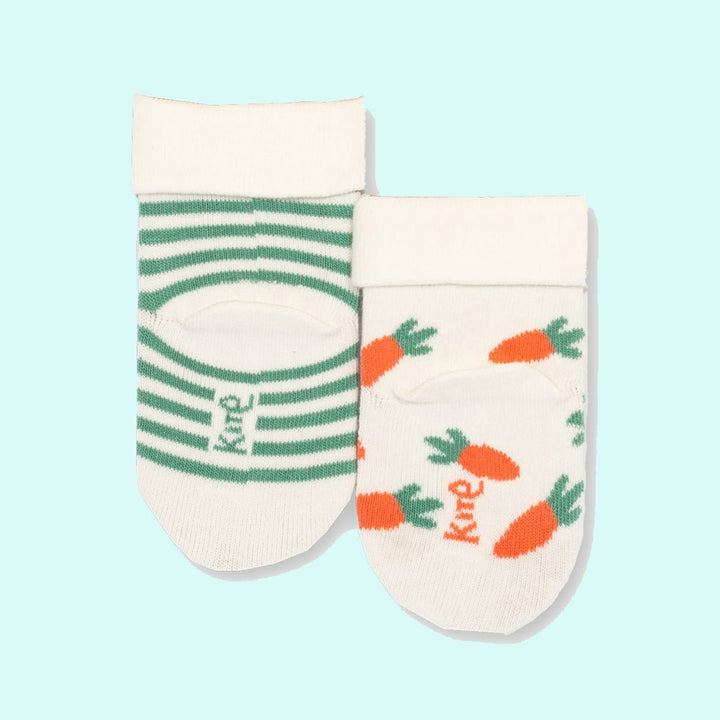 Baby Bun Baby Socks - Green Tulip