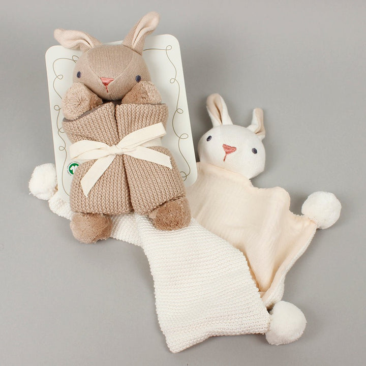Baby Threads Bunny Comforter - Green Tulip