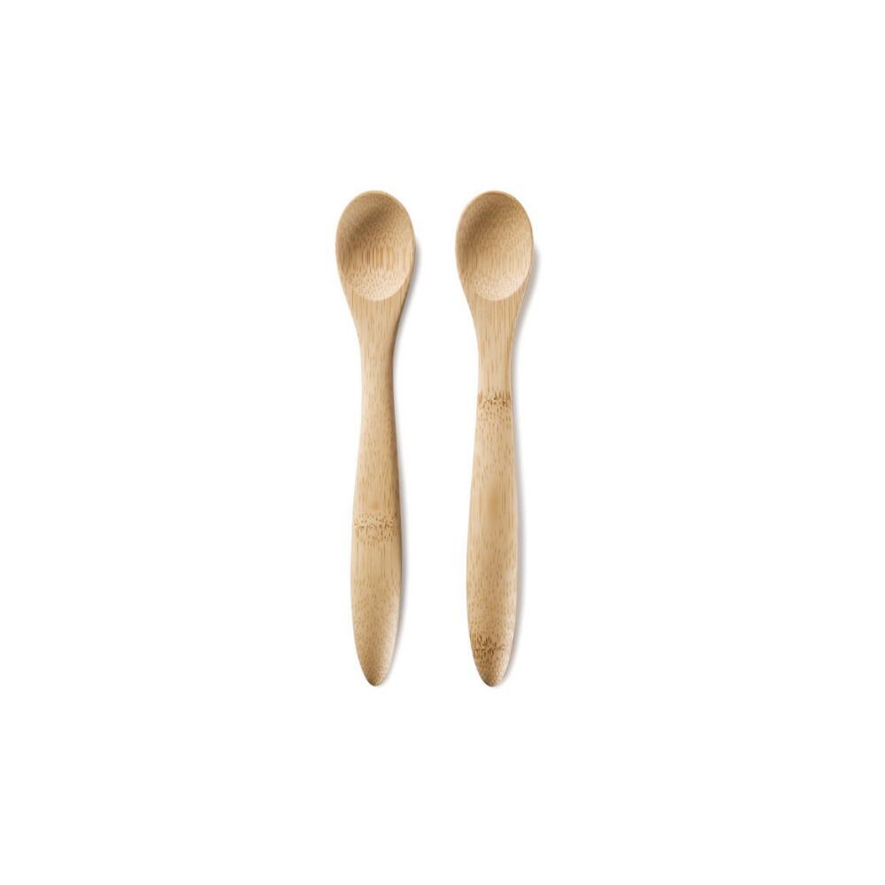 Baby's Bamboo Feeding Utensils - Green Tulip