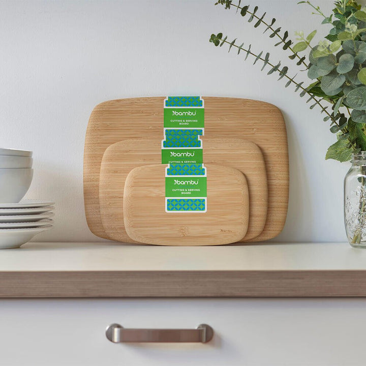 Bamboo Classic Cutting & Serving Board - Green Tulip