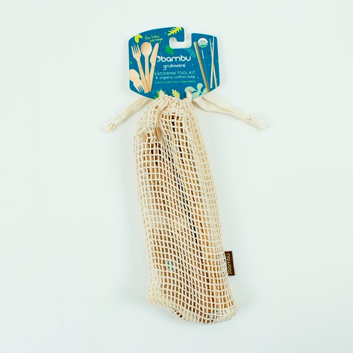 Bamboo Eat/Drink Tool Kit - Green Tulip