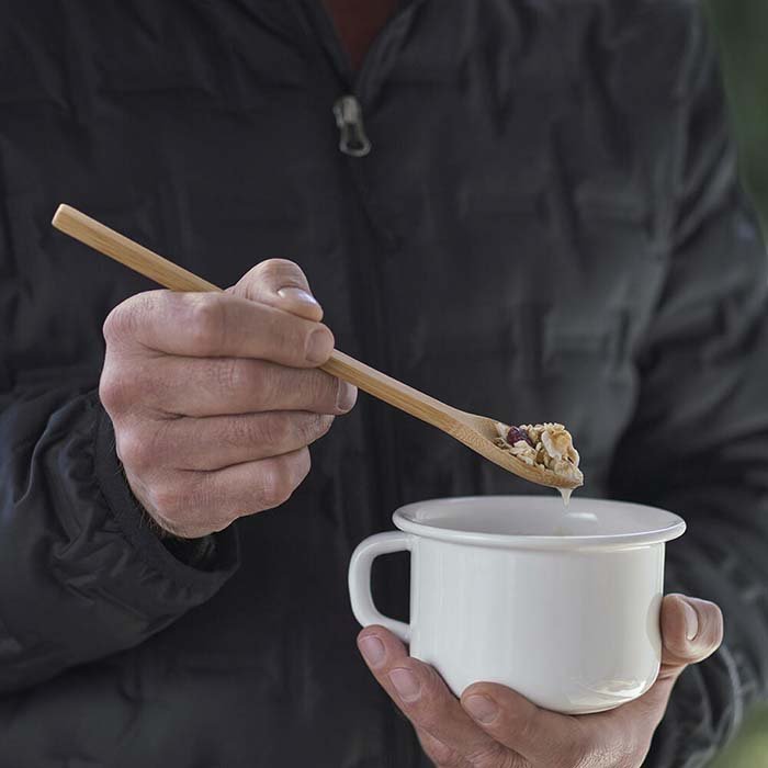 Bamboo Eating Spoons - Green Tulip