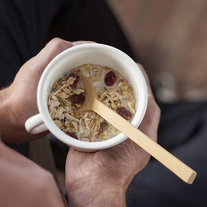 Bamboo Eating Spoons - Green Tulip