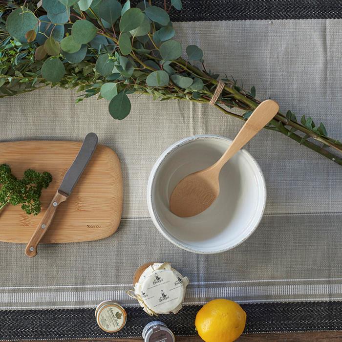 Bamboo Kitchen Spoons - Green Tulip