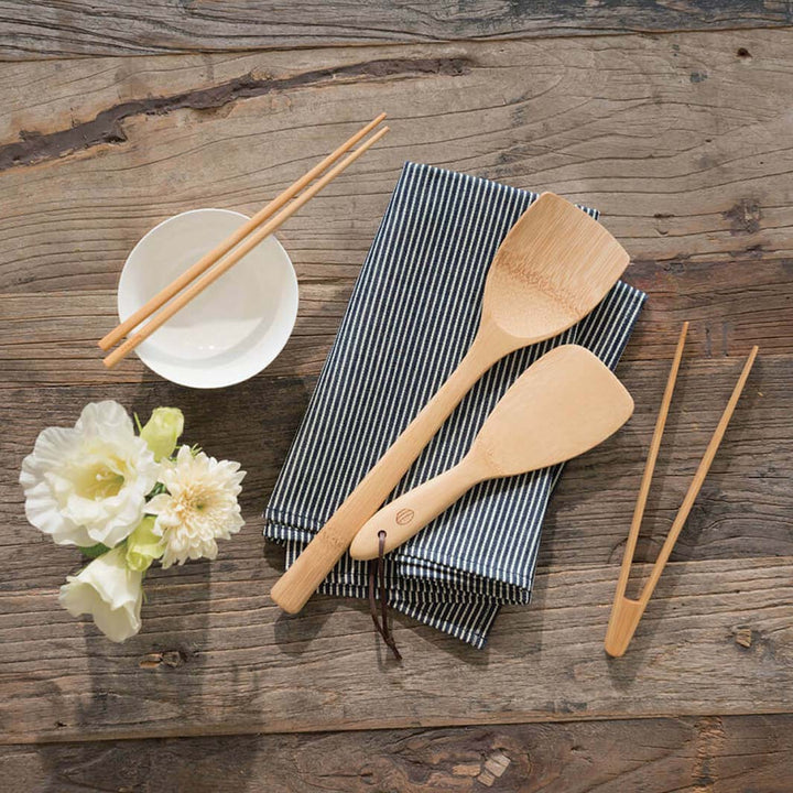 Bamboo Rice Paddle - Green Tulip