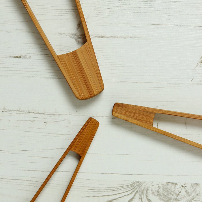 Bamboo Tongs - Green Tulip