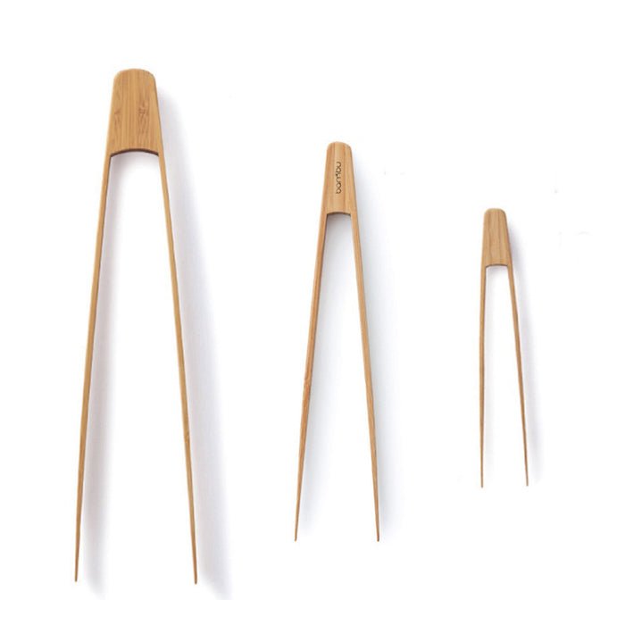 Bamboo Tongs - Green Tulip